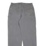 CARHARTT Mens Jeans Grey Regular Straight Denim Good Condition W36 L34 Workwear