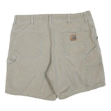 CARHARTT Mens Shorts Beige Casual XL W38 Workwear Durable Polyester Blend