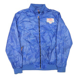 CARS JEANS Mens Blue Polyester Blend Casual Jacket XL Camouflage Zip Closure