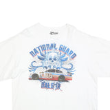 CHASE AUTHENTICS Mens White National Guard Dale Jr Graphic T-Shirt 2XL Short