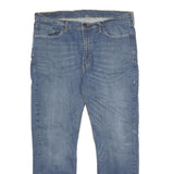 LEVI'S 514 CLASSIC Mens Jeans Blue Regular Straight Denim Medium W38 L30 Zip