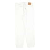 LEVI'S Womens White Regular Fit Straight Denim Jeans W26 L28 Classic Button