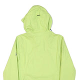 JACK WOLFSKIN Womens Yellow Jacket S Polyester Blend Outdoor Zip Hooded Pocket