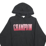 CHAMPION REVERSE WEAVE Mens Black Hoodie M Cotton Blend Pullover Drawstring