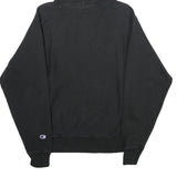 CHAMPION REVERSE WEAVE Mens Black Hoodie M Cotton Blend Pullover Drawstring
