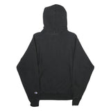 CHAMPION REVERSE WEAVE Mens Black Hoodie M Cotton Blend Pullover Drawstring