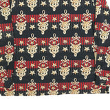 BORA BORA Womens Black & Red Printed Top Long Sleeve Round Neck L