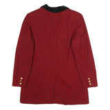 Liz Claiborne Womens Red & Black Wool Blazer Jacket UK 12 Button Closure