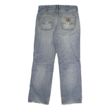 CARHARTT Mens Jeans Blue Regular Straight Denim Medium W32 L30 Distressed