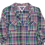 TOMMY HILFIGER Womens Blue Green Red Check Shirt Long Sleeve Collared XL Casual