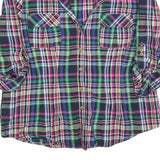 TOMMY HILFIGER Womens Blue Green Red Check Shirt Long Sleeve Collared XL Casual