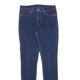 LEVI'S Womens Blue Slim Skinny Denim Jeans Cotton Blend W29 L32 Classic Zip