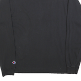 CHAMPION Mens Black Purdue University Long Sleeve Crew Neck T-Shirt L