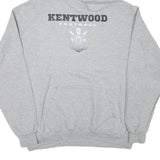 CHAMPION Mens Grey Kentwood Football Pullover Hoodie XL Cotton Blend