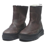 TIMBERLAND Womens Ankle Boots Brown Leather UK 4 Comfortable Warm Casual