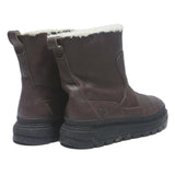 TIMBERLAND Womens Ankle Boots Brown Leather UK 4 Comfortable Warm Casual