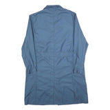 SPILAG Mens Blue Cotton Long Sleeve Button Jacket Size L Classic Workwear Plain