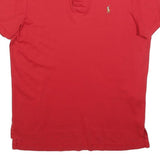 POLO RALPH LAUREN Mens Red Short Sleeve Cotton Polo Shirt M Classic Logo