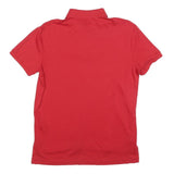 POLO RALPH LAUREN Mens Red Short Sleeve Cotton Polo Shirt M Classic Logo