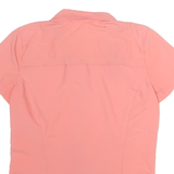 HARD WEAR Womens Pink Plain Shirt M Casual Lightweight Polyester Button Down