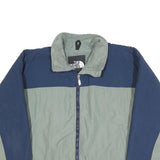 THE NORTH FACE Mens Blue & Grey Jacket M Polyester Zip Outdoor Warm Casual