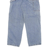 CARHARTT Mens Relaxed Blue Jeans Denim Light W33 L32 Workwear Zip Closure