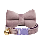 Anypet Large Purple Pink Cat Collar with Safety Buckle, Bell & Durable Adjustable Strap – Stylish Comfortable Pet Accessory for Cats