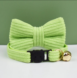 Anypet Large Neon Green Bow Cat Collar with Safety Buckle, Bell & Durable Adjustable Strap – Stylish Comfortable Pet Accessory for Cats