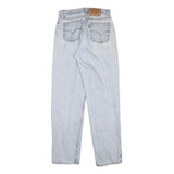 LEVI'S Womens Relaxed Fit Light Blue Denim Jeans W26 L30 Zip Closure Casual
