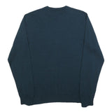 CARHARTT Mens Blue Plain Pullover Crew Neck Basic Knit M Jumper Wool Blend