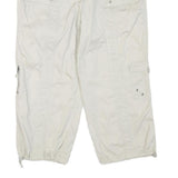 STYLE&CO Womens Cotton Blend White Regular Fit Cargo Trousers W32 L21