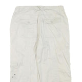 STYLE&CO Womens Cotton Blend White Regular Fit Cargo Trousers W32 L21