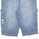 JOHN BANER Mens Shorts Blue Denim Cargo 2XL W40 Cotton Blend Casual