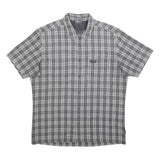 JACK WOLFSKIN Mens Grey Checked Shirt XL Casual Outdoor Lightweight