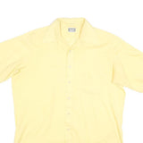 THE DIMENTION SHOP Mens Yellow Shirt XL Cotton Blend Short Sleeve Casual Pocket