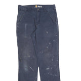 CARHARTT Mens Jeans Navy Relaxed Straight Denim Medium W31 L34 Workwear
