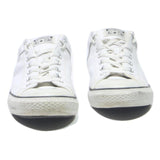 CONVERSE Leather Mens Low Top Trainers White UK 10 Classic Durable Style