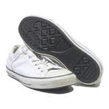 CONVERSE Leather Mens Low Top Trainers White UK 10 Classic Durable Style
