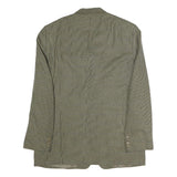 BURBERRY Mens Beige Brown Check Tailored Jacket L Cotton Button Classic Style