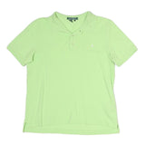 LAUREN RALPH LAUREN Womens Green Short Sleeve Plain M Cotton Polo Shirt Casual