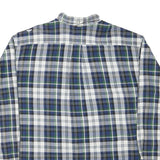 TOMMY HILFIGER Mens Blue & Green Check Shirt 2XL Classic Button-Down Long Sleeve
