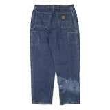CARHARTT Mens Jeans Blue Regular Straight Denim Medium W38 L33 Workwear