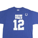 NFL Mens Blue Colts 12 Graphic T-Shirt XL Short Sleeve Crew Neck Sports Fanwear