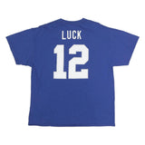 NFL Mens Blue Colts 12 Graphic T-Shirt XL Short Sleeve Crew Neck Sports Fanwear