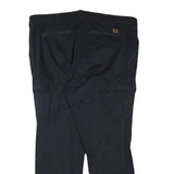 CLUB OF COMFORT Mens Cotton Blend Black Regular Cargo Trousers W42 L29