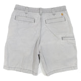 CARHARTT Mens Shorts Grey Casual M W34 Cotton Blend Relaxed Fit Workwear