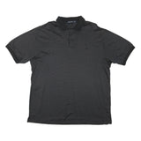 NAUTICA Mens Black Polo Shirt XL Cotton Blend Basic Short Sleeve Classic Fit