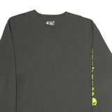 CARHARTT Mens Black Long Sleeve Crew Neck Graphic T-Shirt XL Cotton