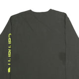 CARHARTT Mens Black Long Sleeve Crew Neck Graphic T-Shirt XL Cotton