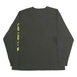 CARHARTT Mens Black Long Sleeve Crew Neck Graphic T-Shirt XL Cotton